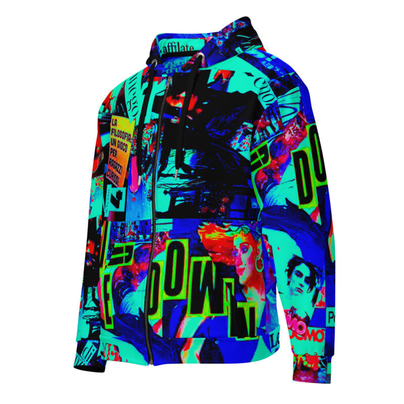 Felpa con cappuccio con zip unisex