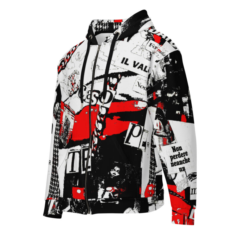 Felpa con cappuccio con zip unisex