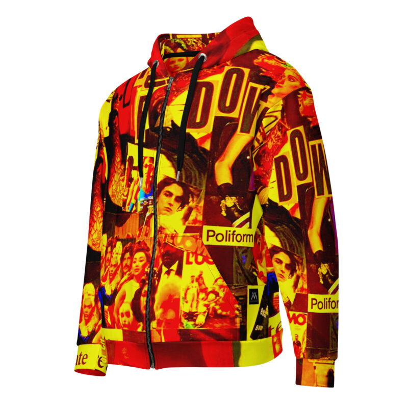 Felpa con cappuccio con zip unisex