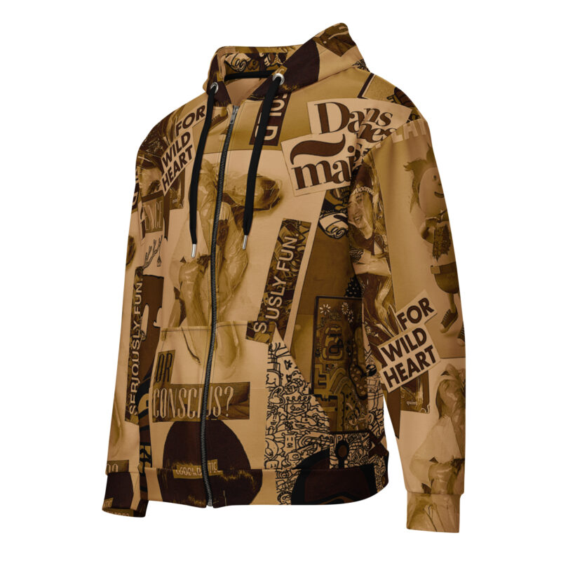 Felpa con cappuccio con zip unisex