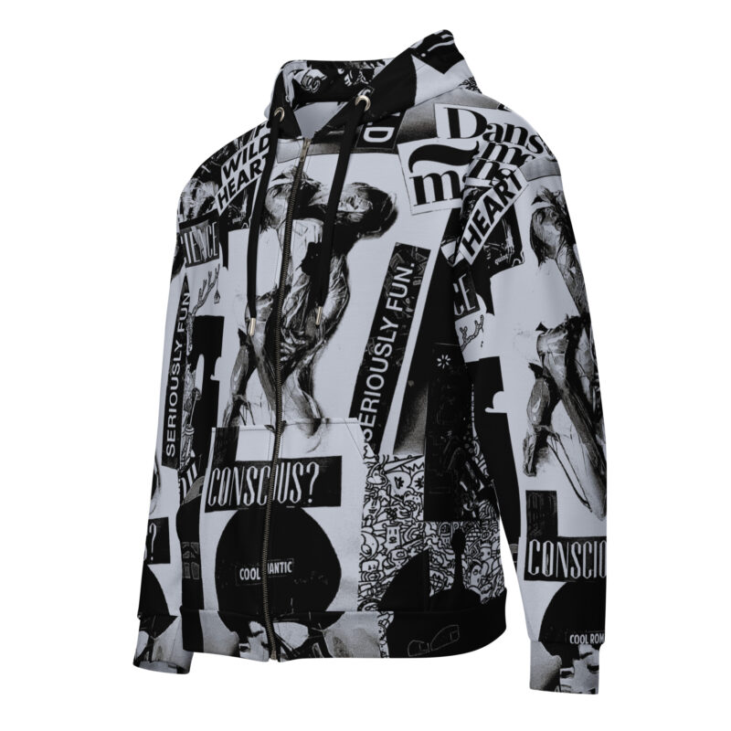 FELPA CON CAPPUCCIO E ZIP