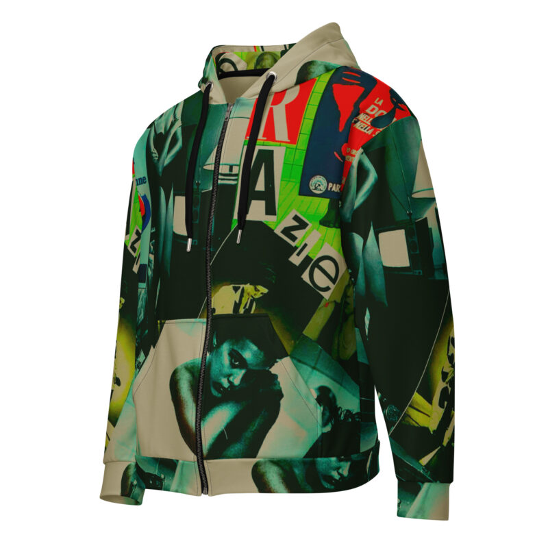 Felpa con cappuccio con zip unisex