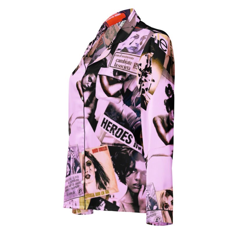 Top pigiama da donna a maniche lunghe