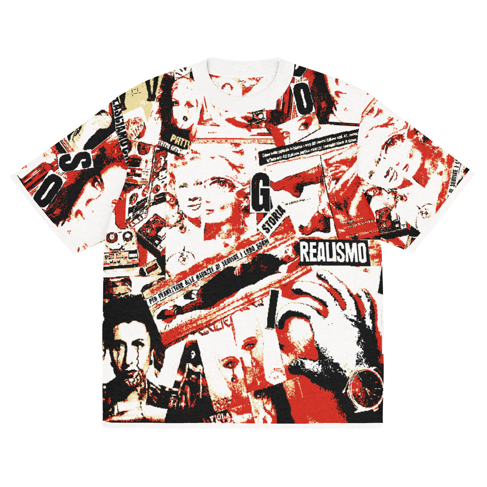 T-shirt classica in maglia