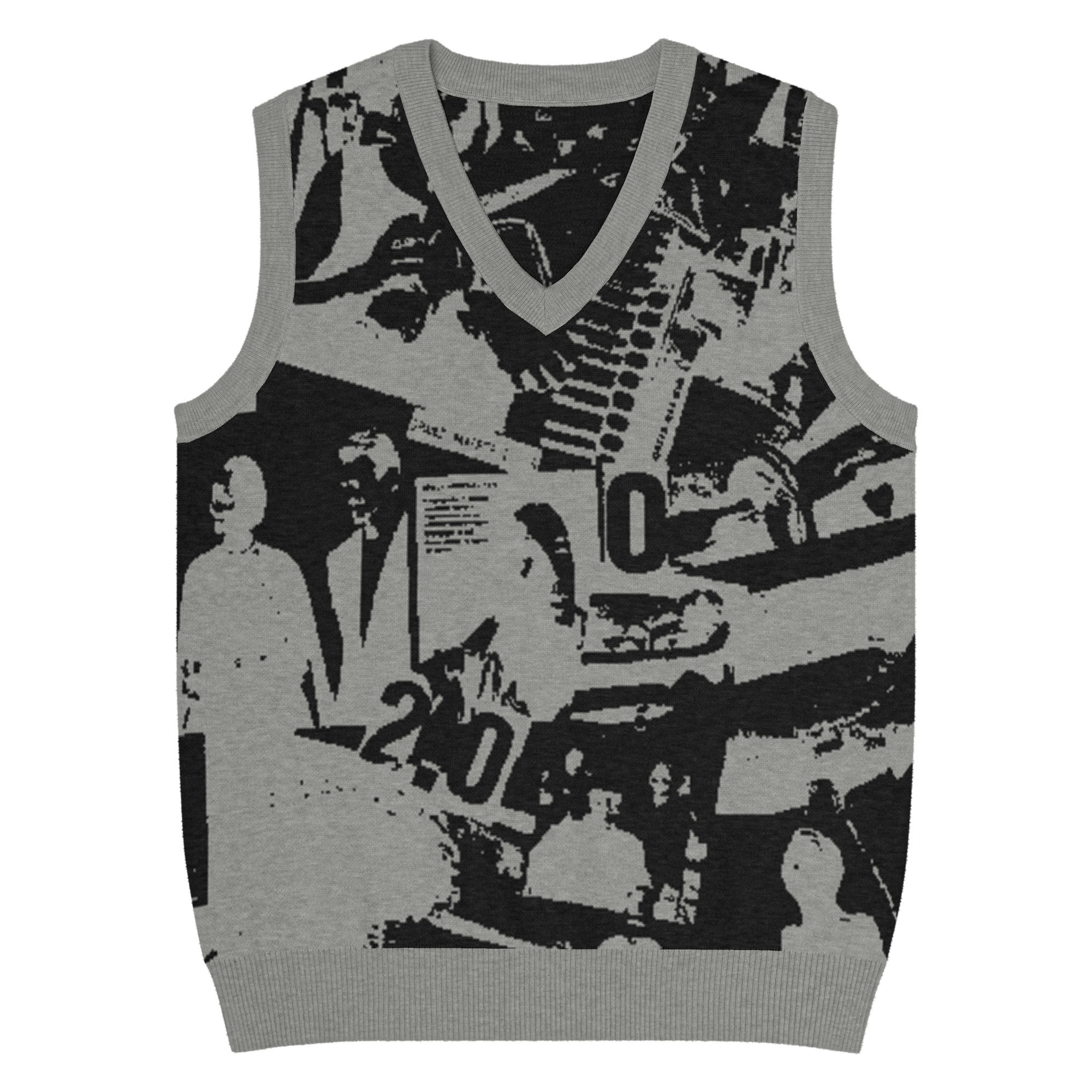 Gilet con scollo a V - immagine 4