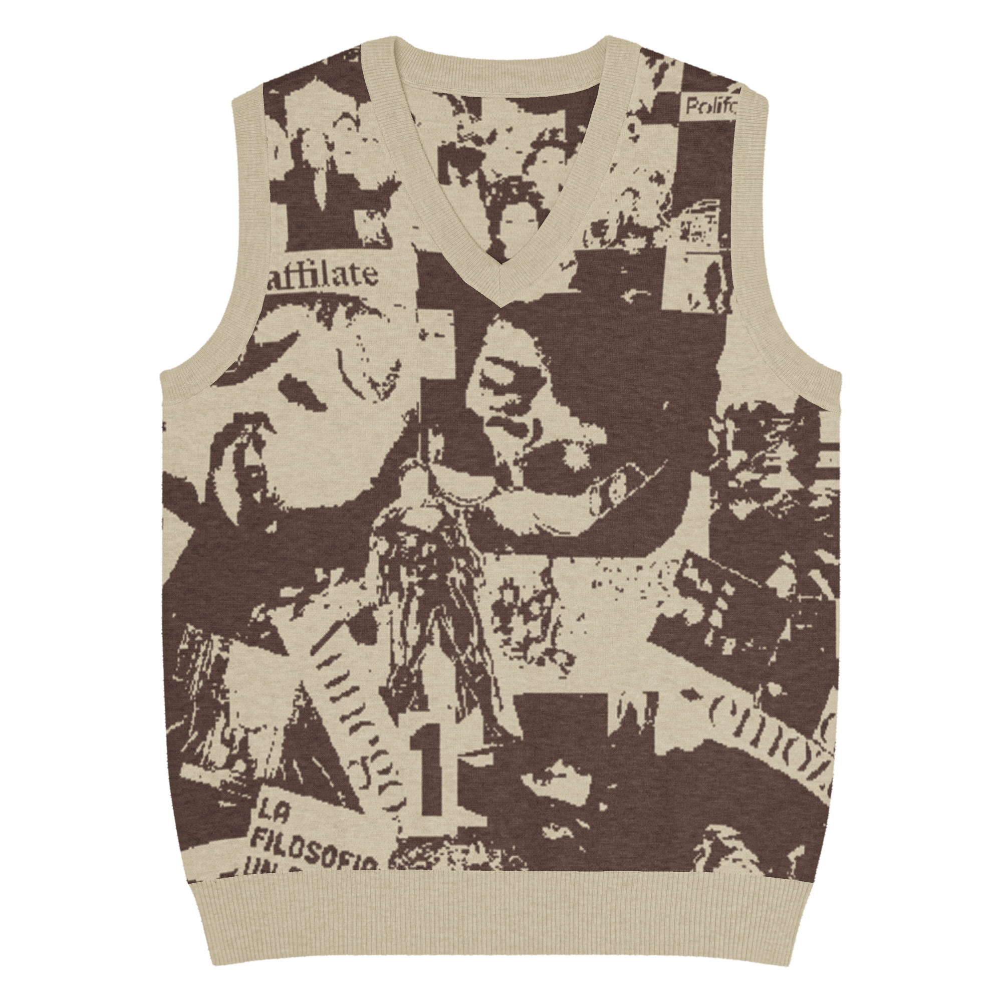 Gilet con scollo a V - immagine 4