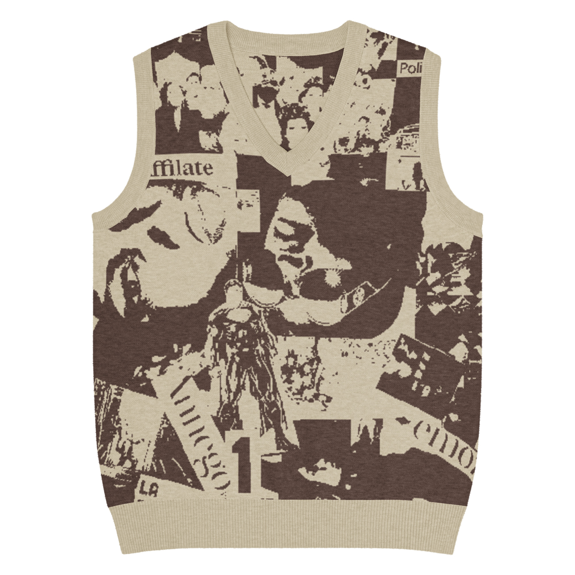 Gilet con scollo a V - immagine 8