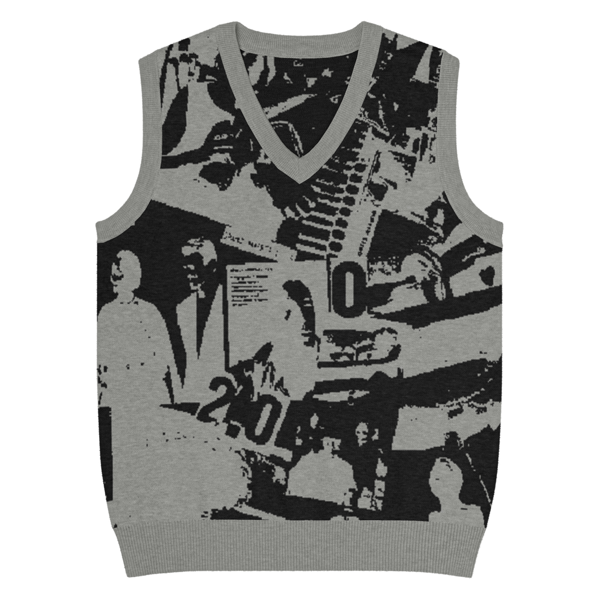 Gilet con scollo a V - immagine 6