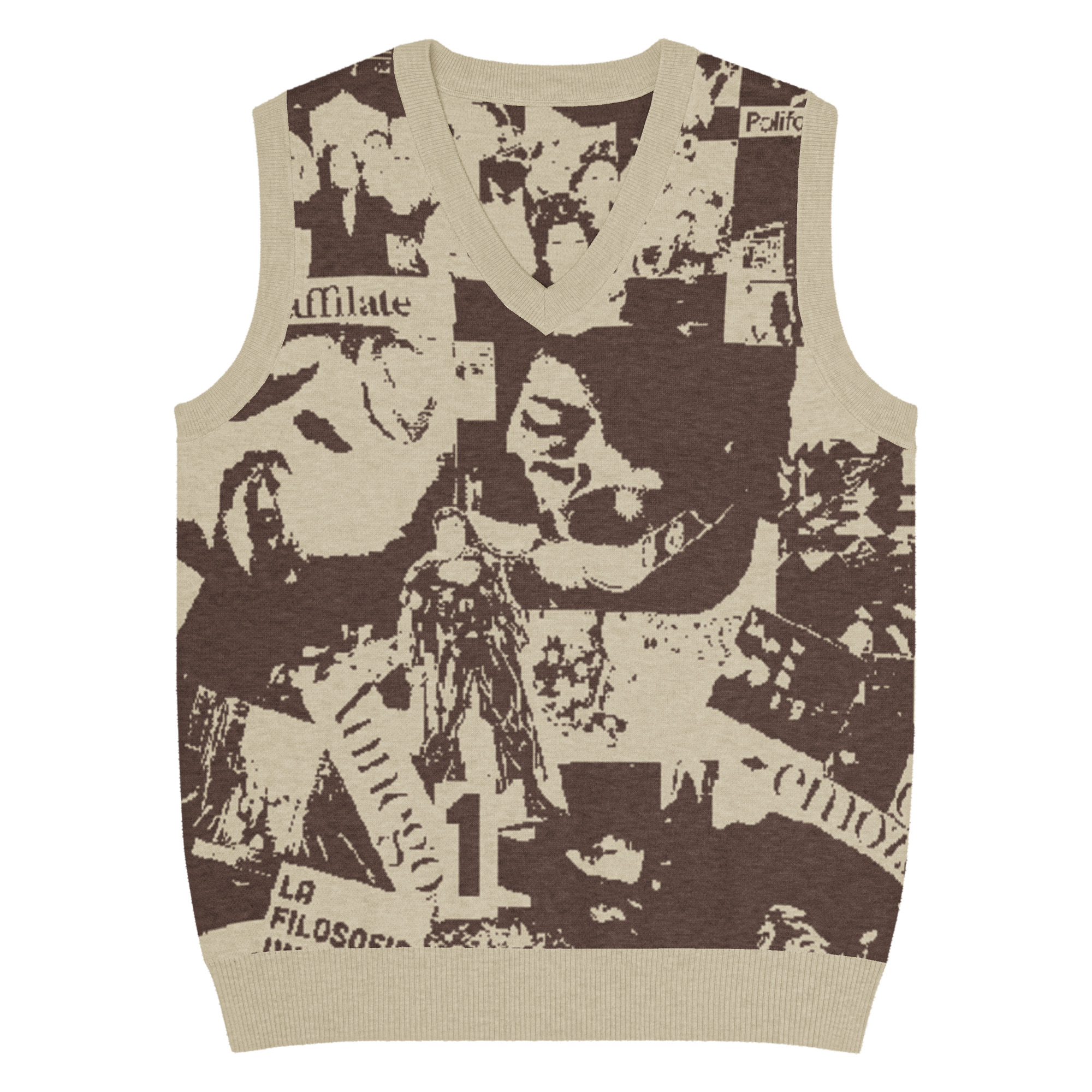 Gilet con scollo a V - immagine 6